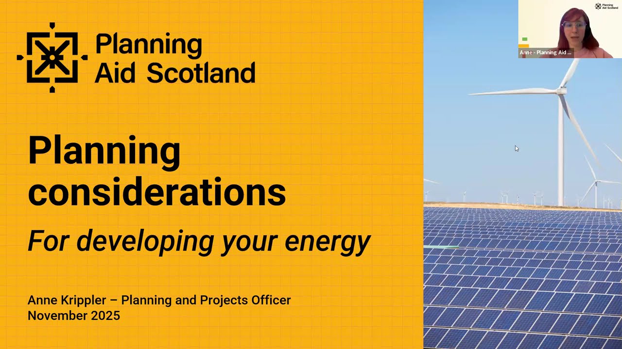Applying for Planning for Community Energy
