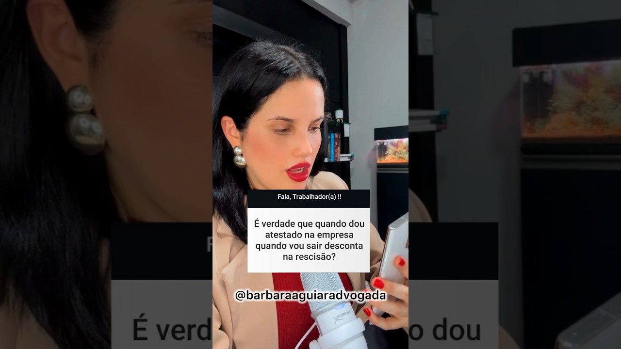 Pode descontar atestado médico na rescisão? #advogadotrabalhista #direitostrabalhistas #atestado