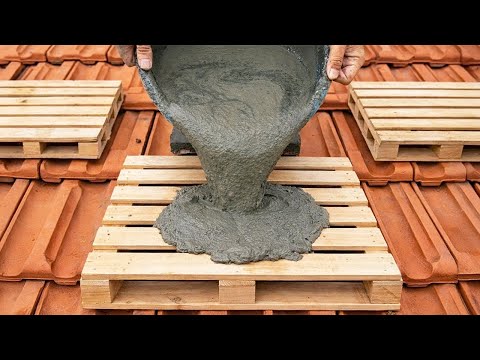Very few people know about this invention! Free recycling ideas from pallets and cement