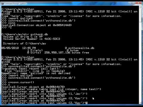 SQLite Programming With Python
