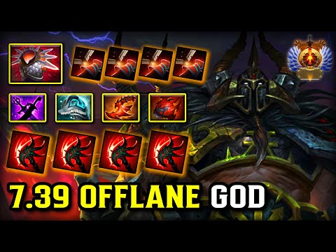 7.39 OFFLANE GOD Centaur Warrunner Non-stop Spam Double Edge Ability | 100% Become BOSS DOTA 2