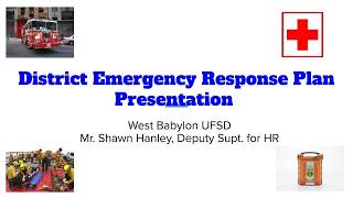 District Emergency Response Plan Presentation 5-27-26