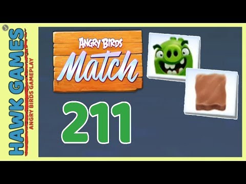 Angry Birds Match ⭐ Level 211 - Walkthrough, No Boosters