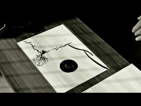 Kalligraphie verschiedene Landschaften