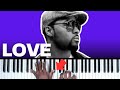 How To Play LOVE By Musiq Soulchild Part 1 Piano Tutorial Neo Soul R B