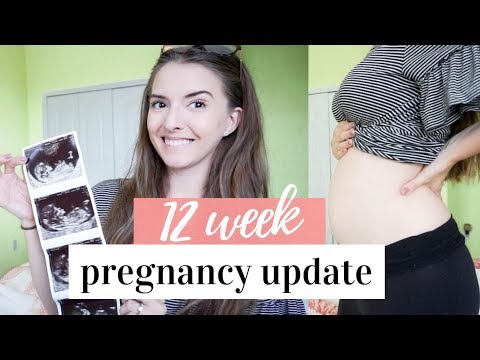 12 WEEK PREGNANCY UPDATE | HEART RATE, SYMPTOMS, + BUMP SHOT