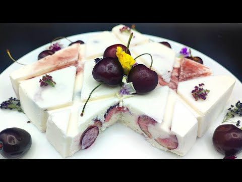 semifreddo vegano alle ciliegie