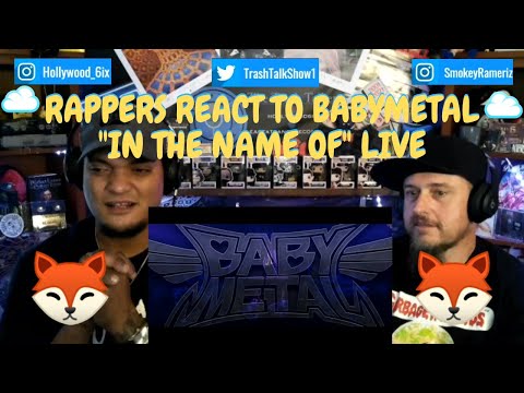 Rappers React To BabyMetal "In The Name Of" LIVE!!!