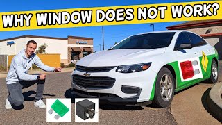 WHY POWER WINDOWS DOES NOT WORK CHEVROLET MALIBU 2016 2017 2018 2019 2020 2021 2022 2023