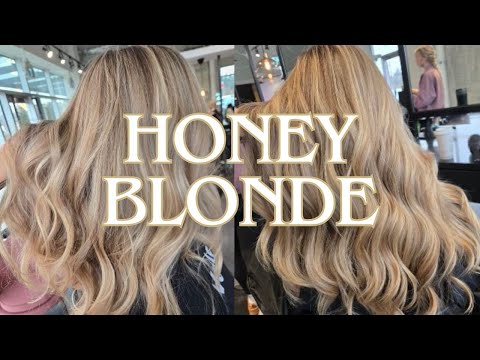 Honey Golden Blonde Highlights - EASY Foiling for a Low Maintenance, Soft, Natural Blonde Tutorial