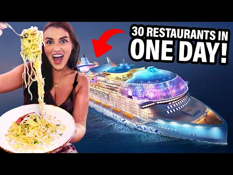 I Ate at Every Restaurant on the World's Biggest Cruise Ship in ONE DAY! (Star of the Seas)