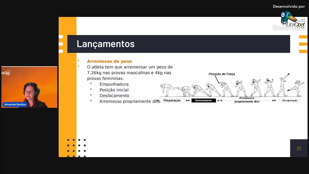 29/OUT - 19:10h- Esportes (Lutas e Atletismo) - Profa. Amanda Santos