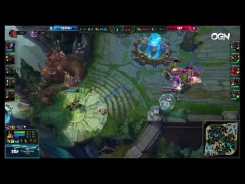 SKT Bang vs SBENU Sonicboom PentaKill - 2016 LCK Spring Week 13