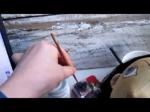 роспись лица текстильной кукле