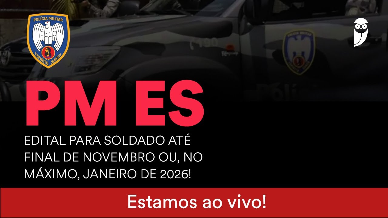 Concurso PM ES: edital iminente com 1.000 vagas de Soldado!