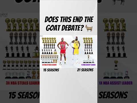 LeBron vs MJ… Does THIS End the GOAT Debate? 🐐🔥 #NBA #GOAT #goatdebate #lebronvsjordan