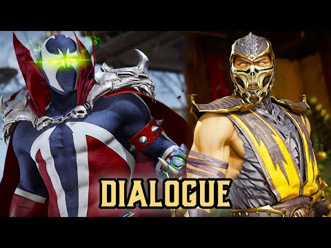 SCORPION AND SPAWN SHOULD KISS DIALOGUE - MORTAL KOMBAT 11 ULTIMATE VERSION