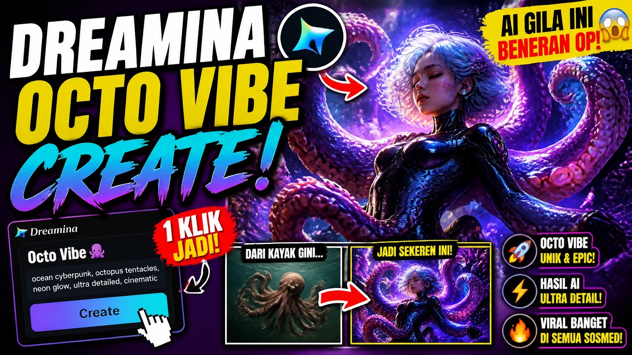 1 KLIK JADI FILM PENDEK YANG VIRAL! Cobain Workflow System Terbaru Dreamina Octo
