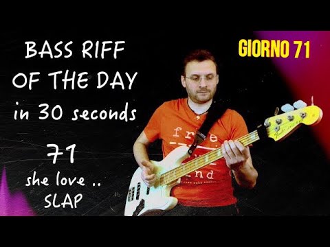 She loves me back Bass cover (Luther Vandross), giorno 71 Bass Riff of the day in 30 seconds