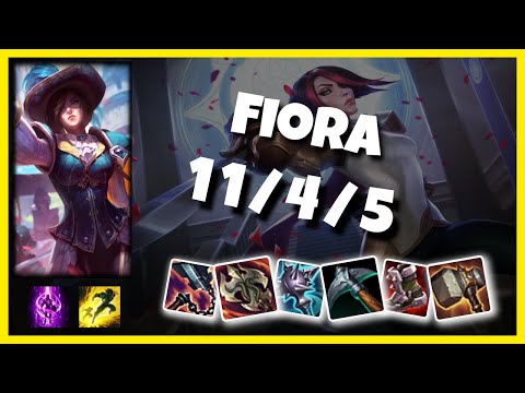 Fiora Top 10.25 Challenger Gameplay S11 (11/4/5) - EU