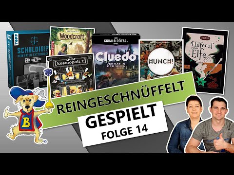 Gespielt Top Flop Brettspiele Woodcraft Cluedo Hilferuf einer Elfe Hunch! Schuldig Kosmopolit