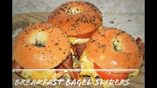 Breakfast Bagel Sliders - How To Make Sliders - Tasty Breakfast Sandwich Recipes