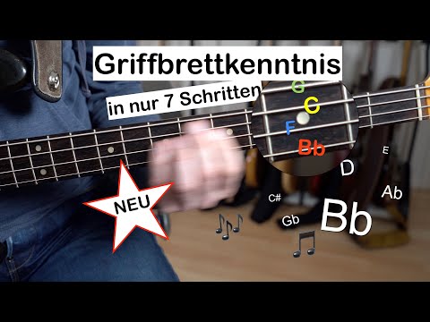 Neuer Basskurs: Griffbrettkenntnis in nur 7 Schritten