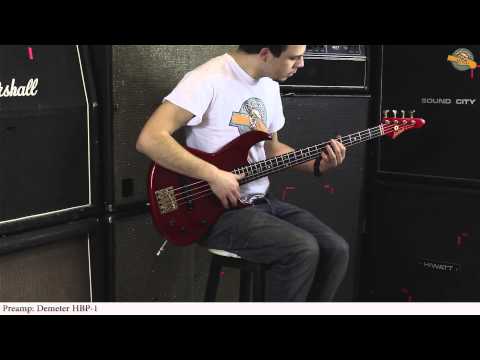 Aria Pro II RSB 80's RED bass guitar image 26