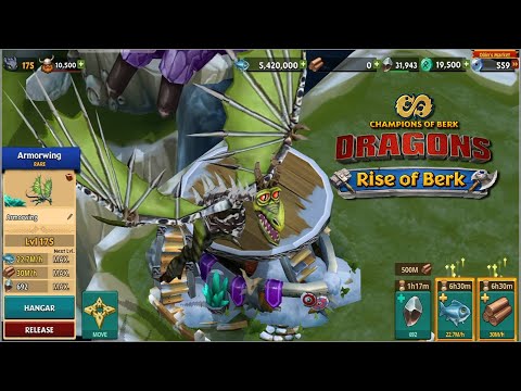 RARE ARMORWING DRAGON MAX LEVEL 175 TITAN | DRAGONS: RISE OF BERK