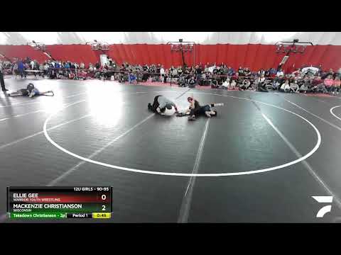 90-95 Lbs Round 1 - Ellie Gee, Warrior Youth Wrestling Vs Mackenzie Christianson, Wisconsin D2a5