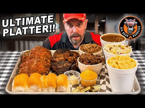 Conquering the Ultimate Barbecue Platter Challenge at Big Boar Barbecue