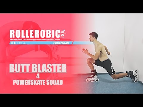 BUTT BLASTER 04 Powerskate Squad - ROLLEROBICS Inline skating aerobic workout by Powerslide