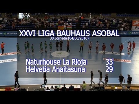 LIGA BAUHAUS ASOBAL J30 Naturhouse La Rioja - Helvetia Anaitasuna 33 - 29