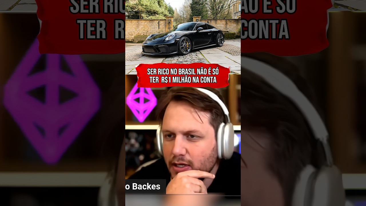 SER RICO NO BRASIL NÃO É SÓ TER R$1 MILHÃO NA CONTA #shorts
