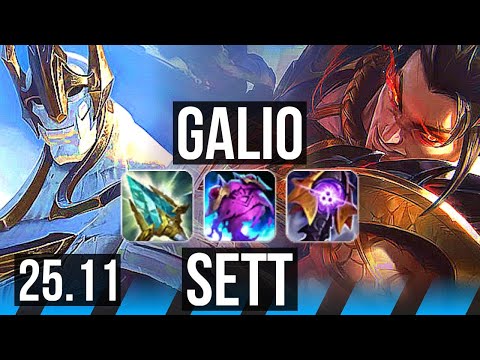 GALIO vs SETT (MID) | 52k DMG, 9/5/30 | EUW Diamond | 25.11