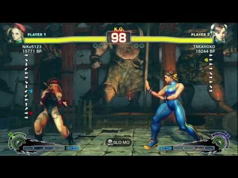 TAKAHOKO [Chun] vs NiKe5123 [Cammy] SSF4 Japanese Online Ranked Matches - TRUE-HD