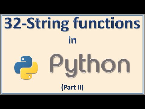 String Functions In Python Part2