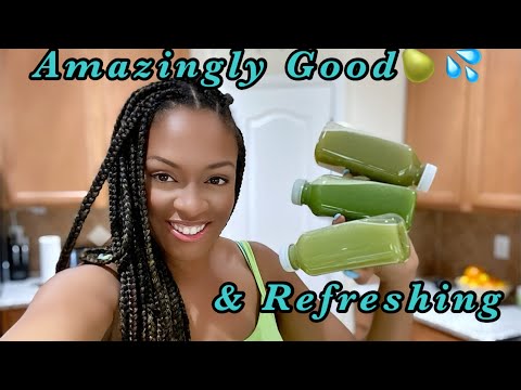 3 Light, delicious juicing recipes with a pear 🍐🍐base 😋