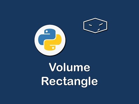 volume of rectangle in python 