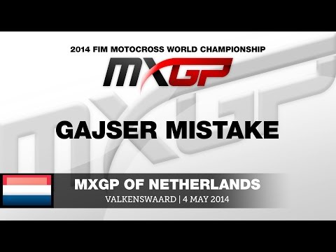MXGP of the Netherlands 2014 Tim Gajser Battle & Mistake - Motocross
