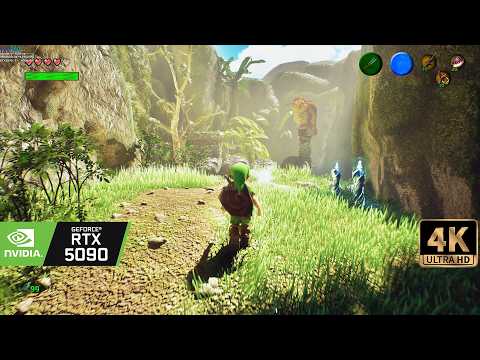 [8K30] Zelda Ocarina of Time is incledible in Unreal Engine 5 and RTX 5090