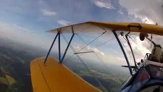 preview picture of video 'Flying Circus Aerodrome Stearman Ride'