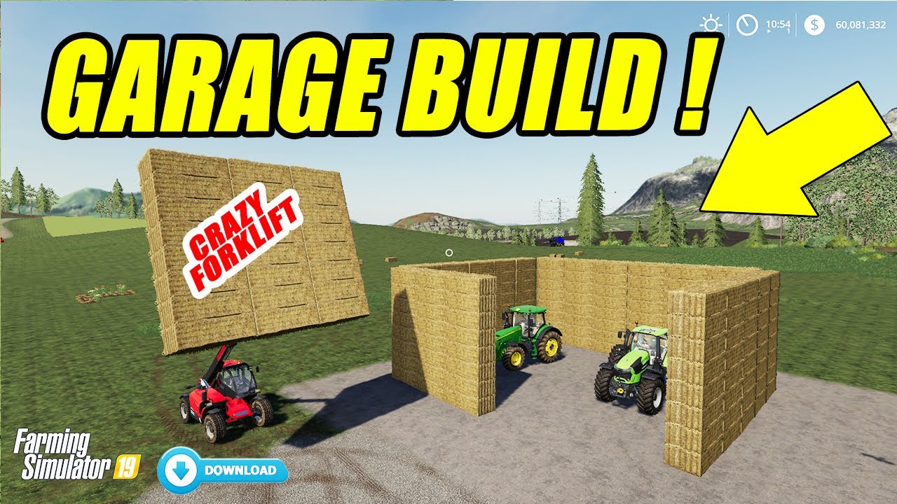 <h1 class=title>How to Build a Garage From Bales? Amazing Forklifts Mod!! Farming Simulator 19</h1>