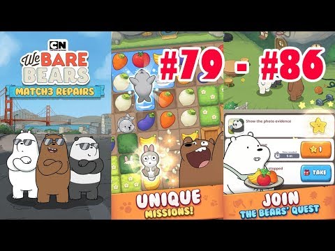 We Bare Bears: Match3 Repairs - Let's Play Levels 79 - 86 (Cartoon Network Games)