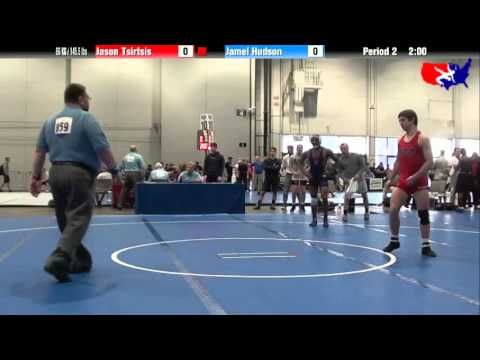 Jason Tsirtsis vs. Jamel Hudson at 2013 Junior Nationals - FILA - FS