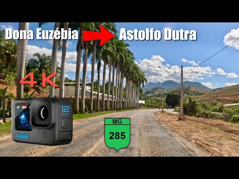 De Dona Euzébia a Astolfo Dutra, MG, em tempo real. Imagens com GoPro Hero 12. 