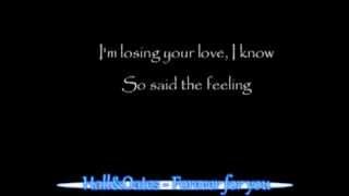 Hall &amp; Oates - Forever for you + Lyrics on screen