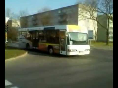 Man NL202 gar.nr.2163 16.marsrutas ir Neoplan N4011 gar.nr.2118 10.marsrutas