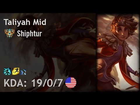 Taliyah Mid vs Syndra - Shiphtur - NA Challenger Patch 7.15