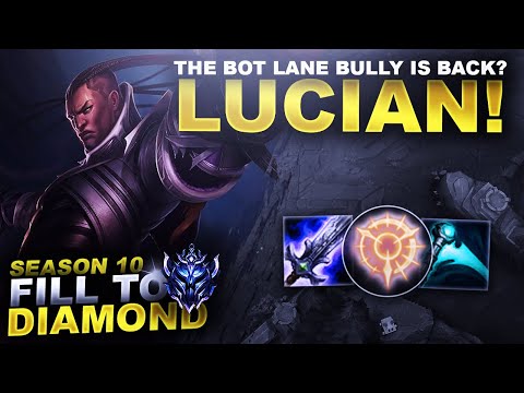 THE BOT LANE BULLY IS BACK? LUCIAN! - Fill to Diamond - Ep. 13 | League of Legends
